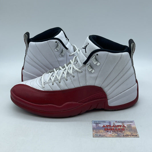 Size 10.5 - Jordan 12 Retro 2023 Mid Cherry Red Black White Leather (CT8013-116)