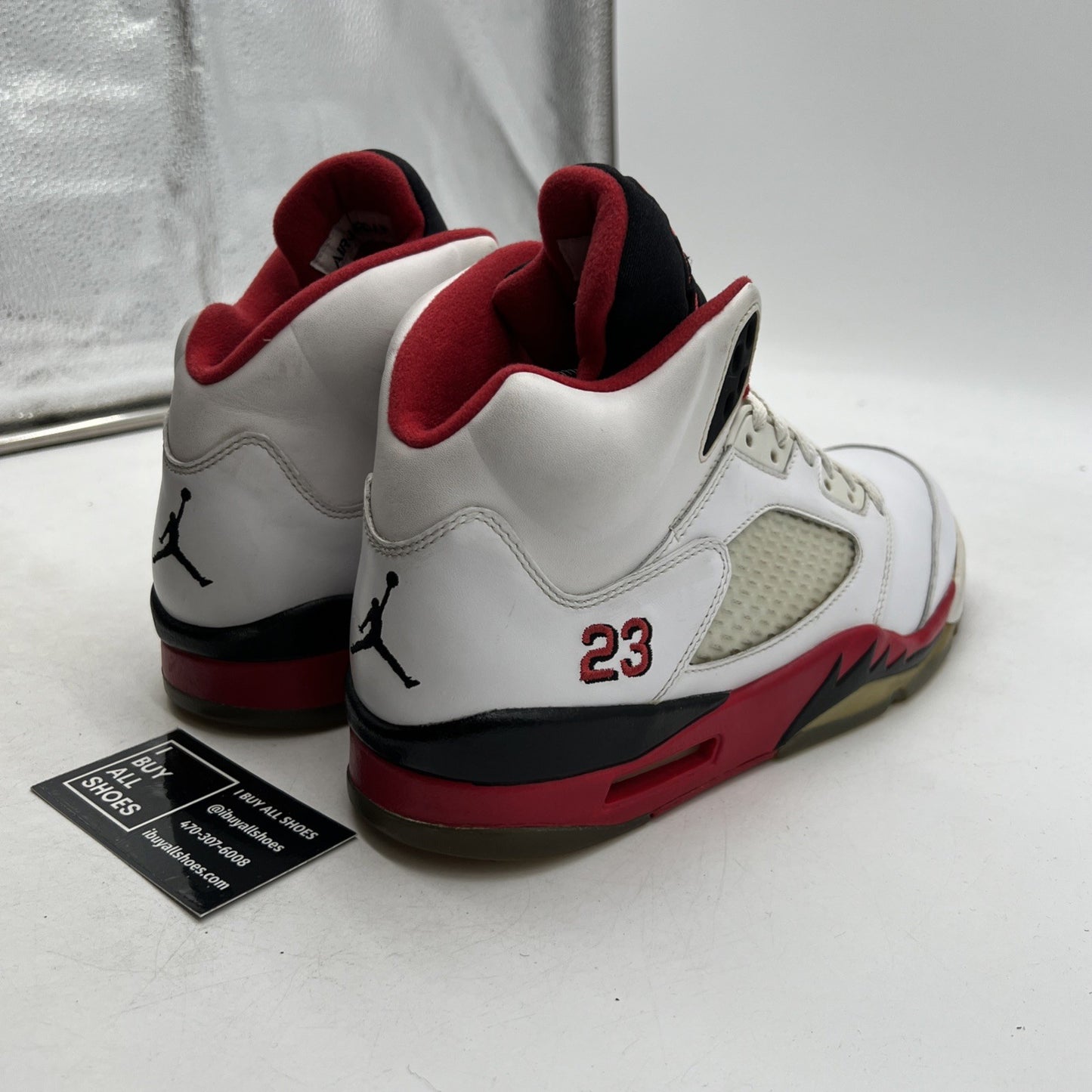 Size 9.5 - Air Jordan 5 Retro 2013 Fire Red (136027-120)