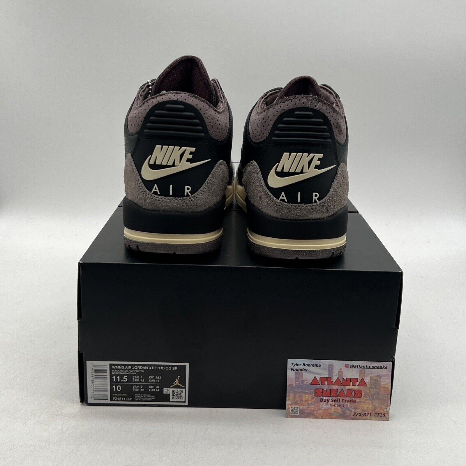 Size 11.5W- A Ma Maniére x Air Jordan 3 Retro While You Were Sleeping