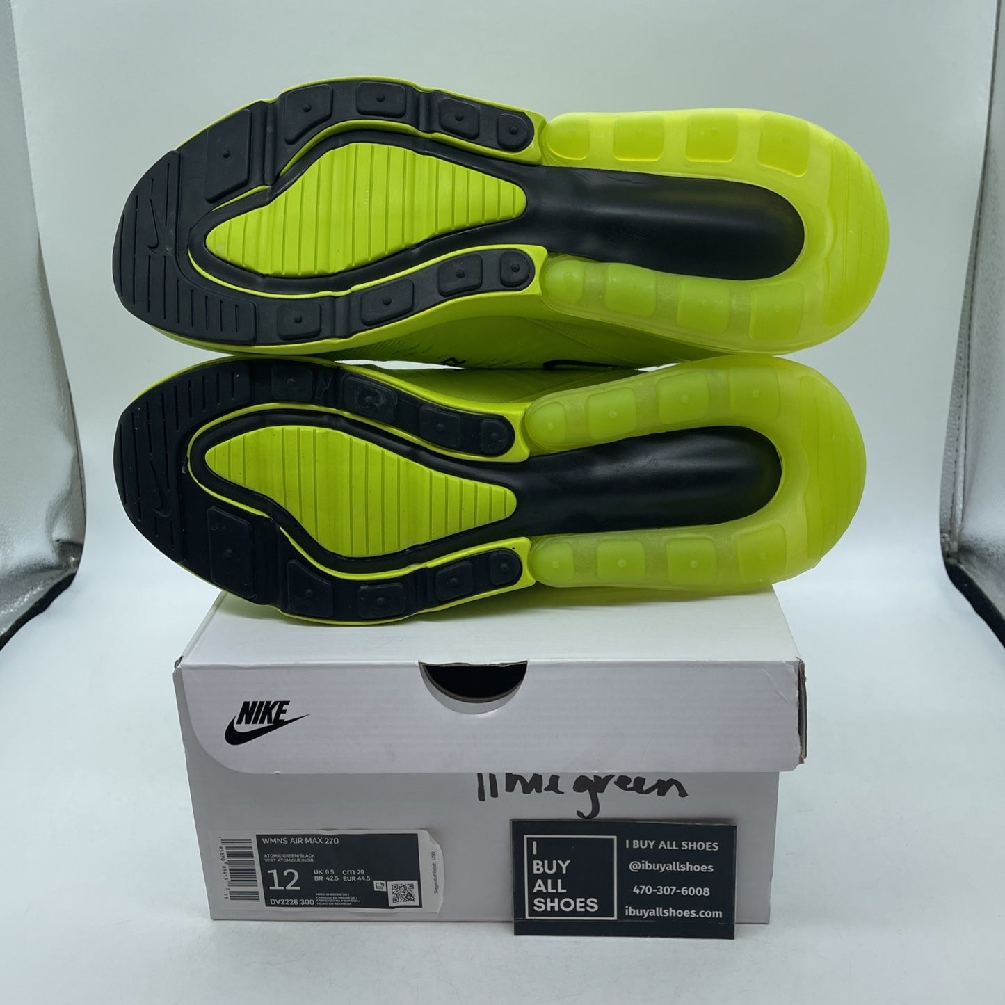 Size 12W - Nike Air Max 270 Tennis Ball (DV2226-300)