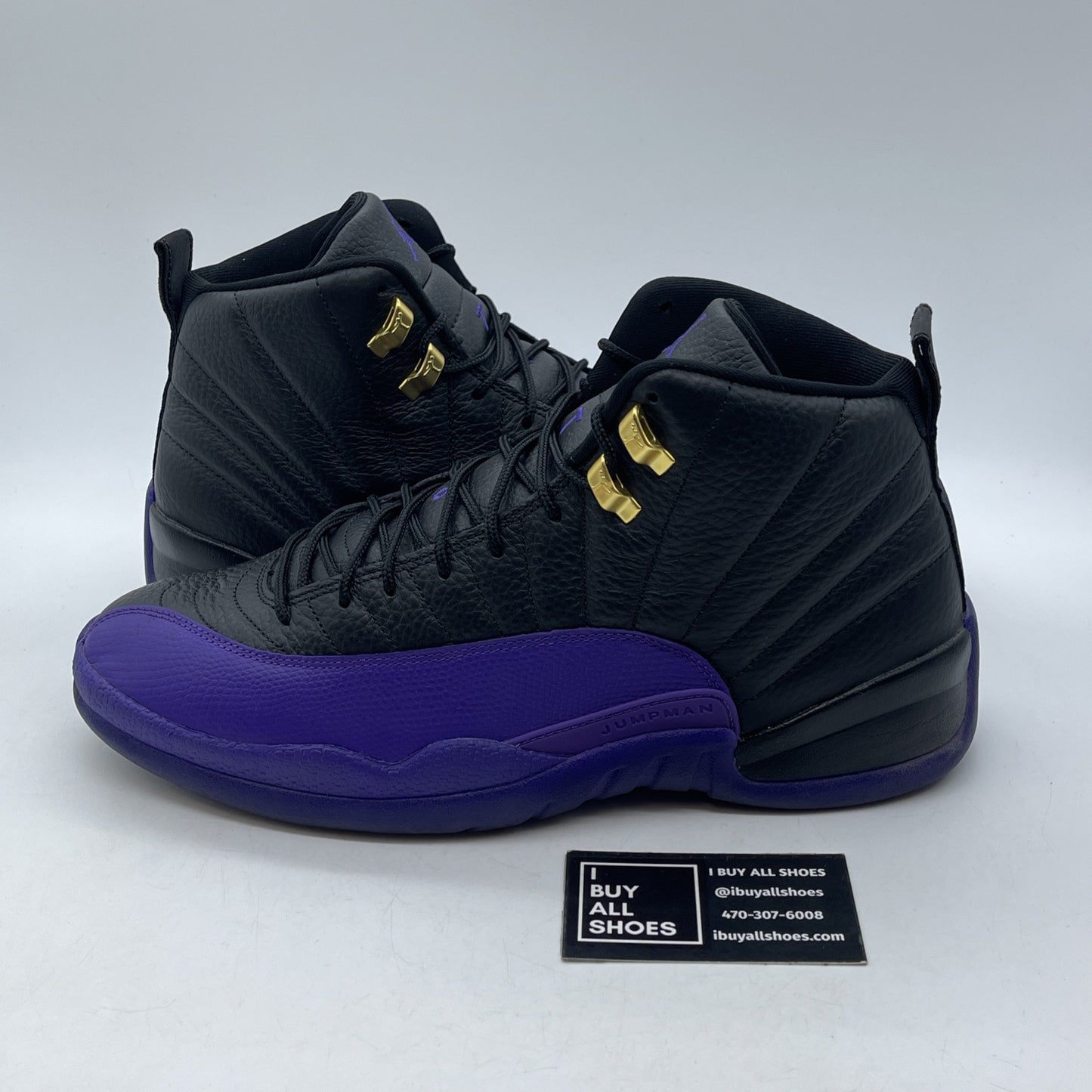 Size 11.5 - Jordan 12 Retro Mid Field Purple Black Leather (CT8013-057)