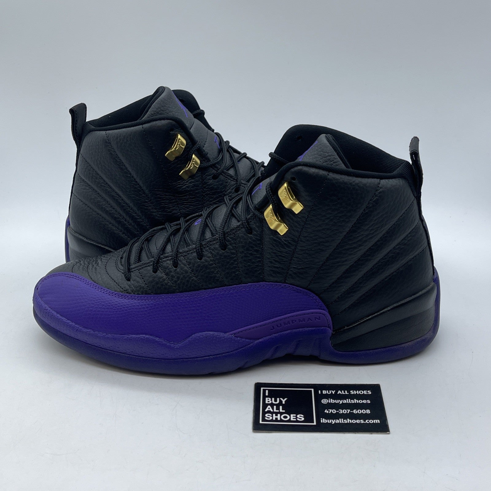 Size 11.5 - Jordan 12 Retro Mid Field Purple Black Leather (CT8013-057)
