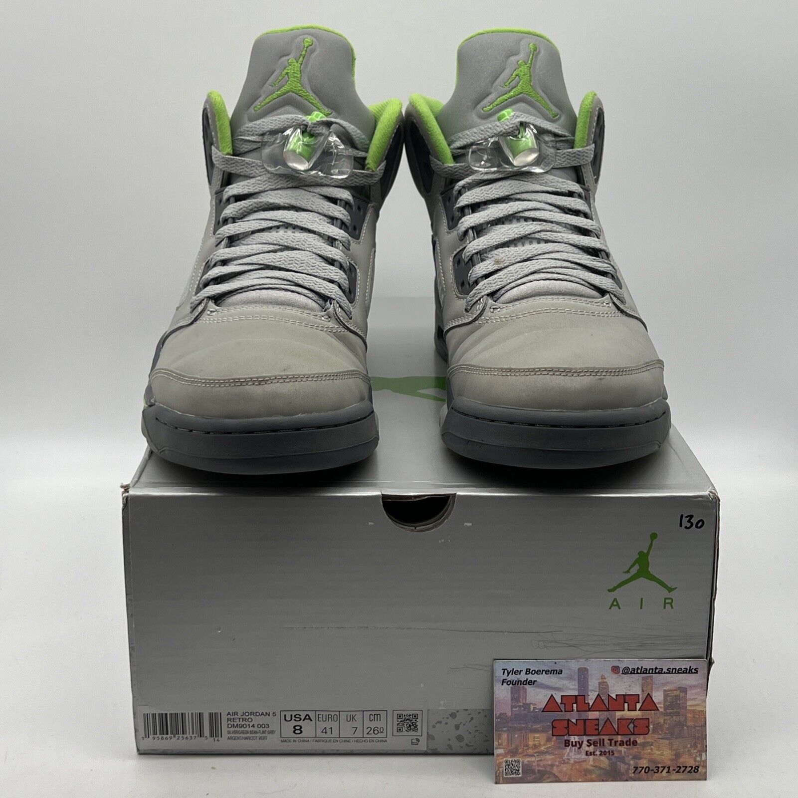 Size 8 - Jordan 5 Retro Green Bean Grey Icey (DM9014-003)