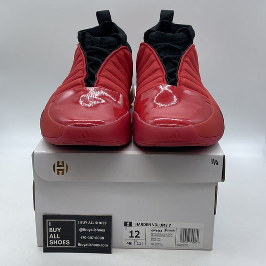 Size 12 - adidas Harden Vol. 7 Scarlet Red Black Suede Leather (GW4464)