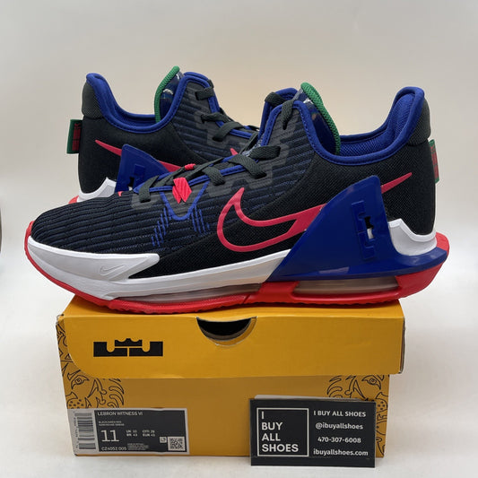 Size 11 - Nike LeBron Witness 6 Black Deep Royal Blue (CZ4052-005)