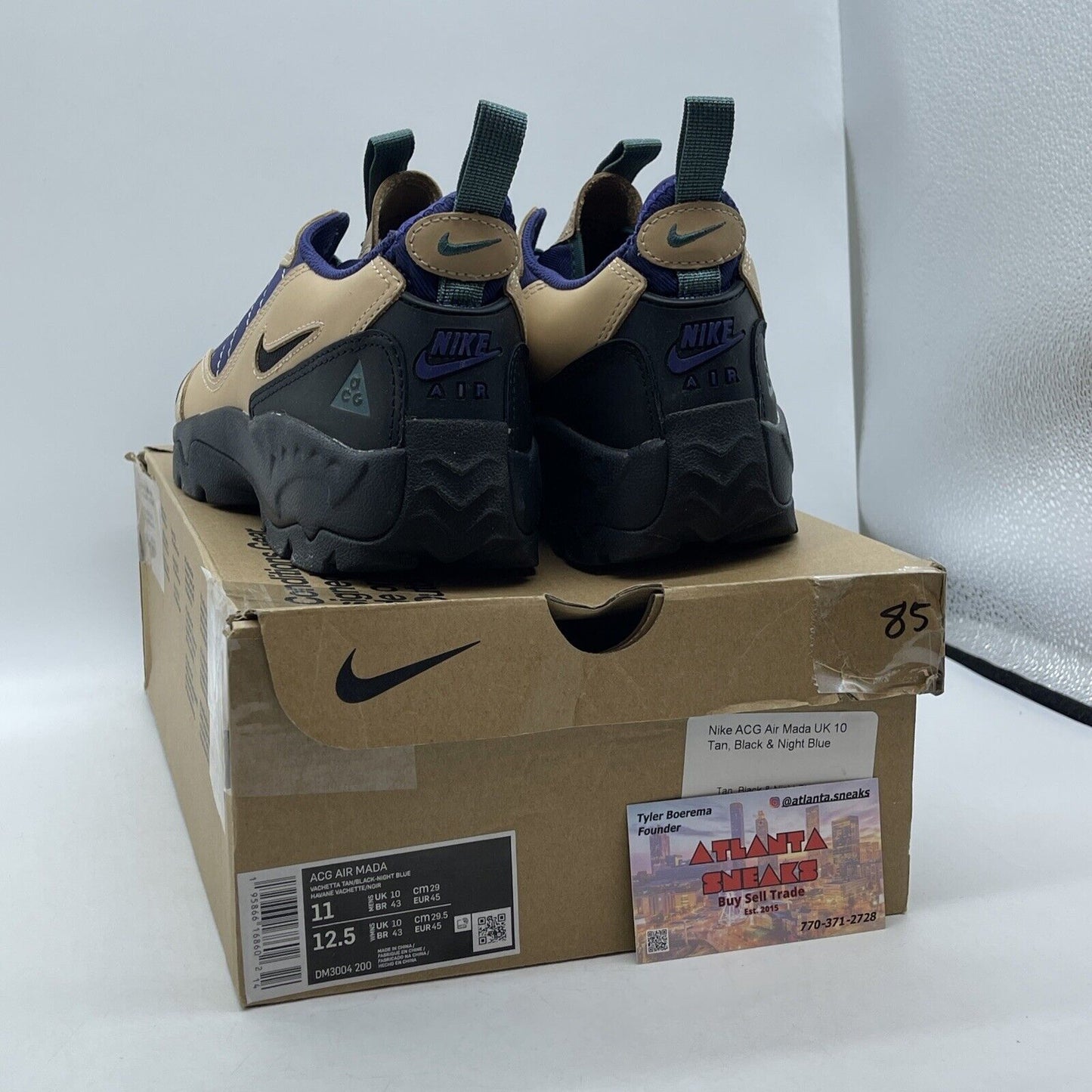 Size 11 - Nike ACG Air Mada Vachetta Tan Purple Black Suede Leather (DM3004-200)