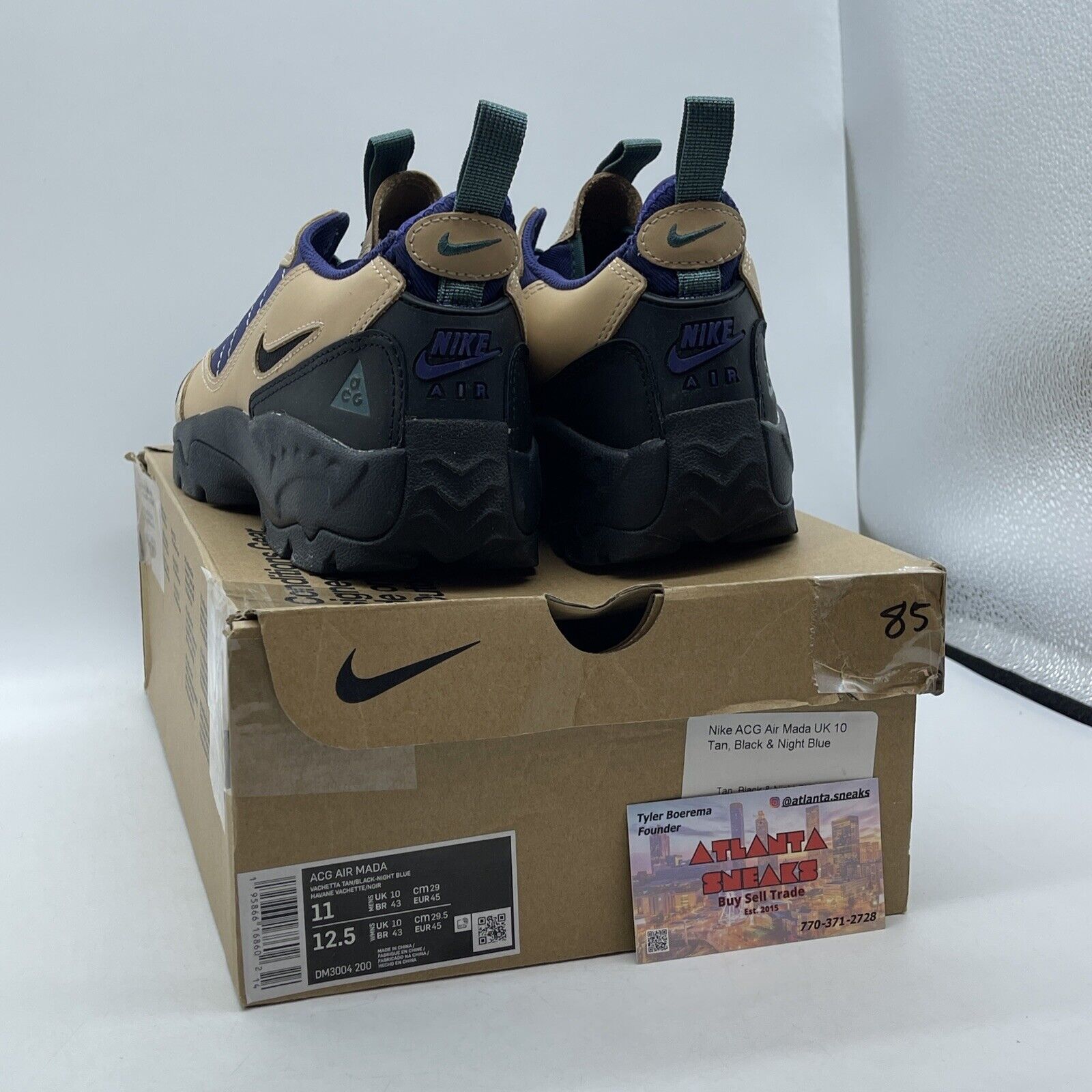 Size 11 - Nike ACG Air Mada Vachetta Tan Purple Black Suede Leather (DM3004-200)
