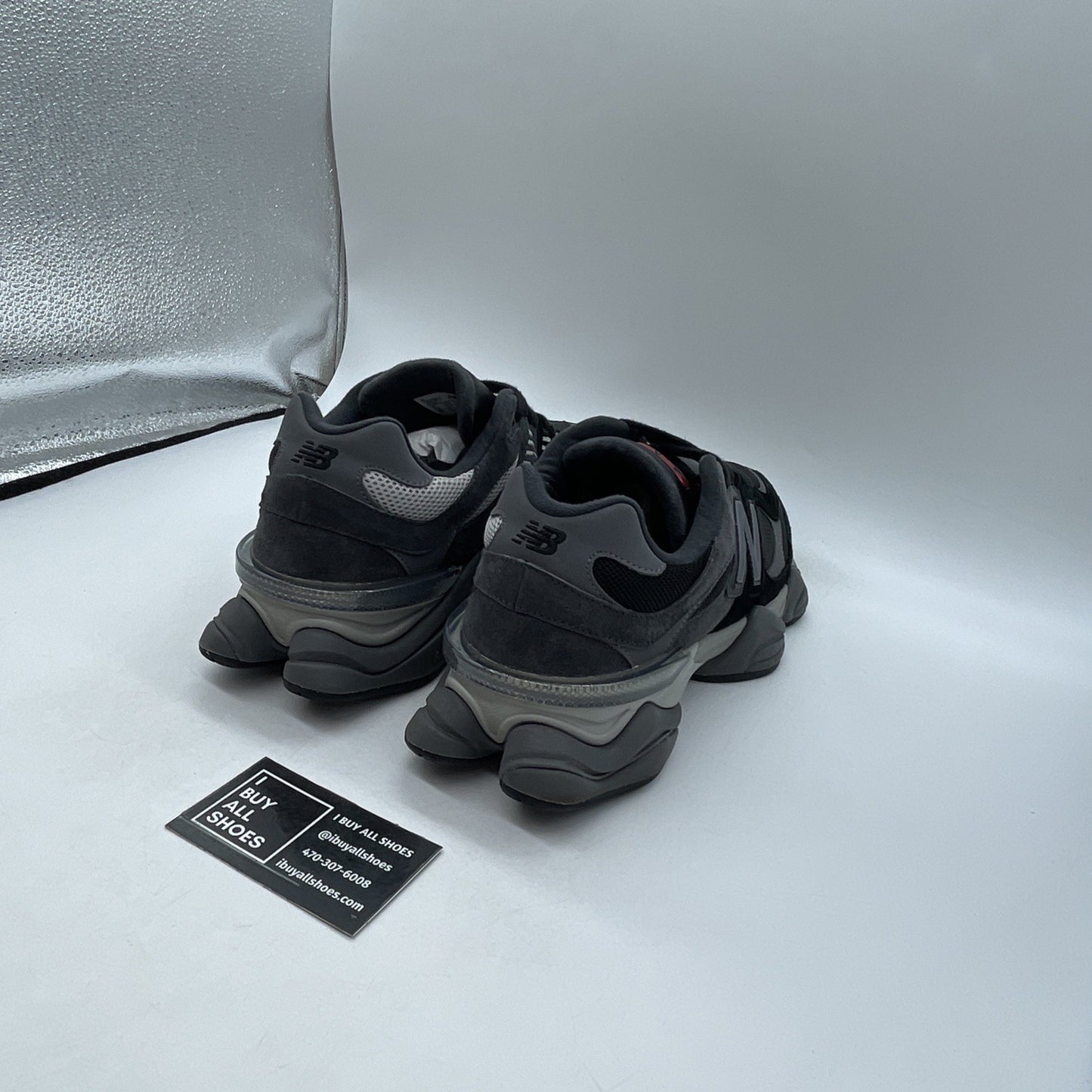 Size 10 - New Balance 9060 Black Castlerock (U9060BLK)