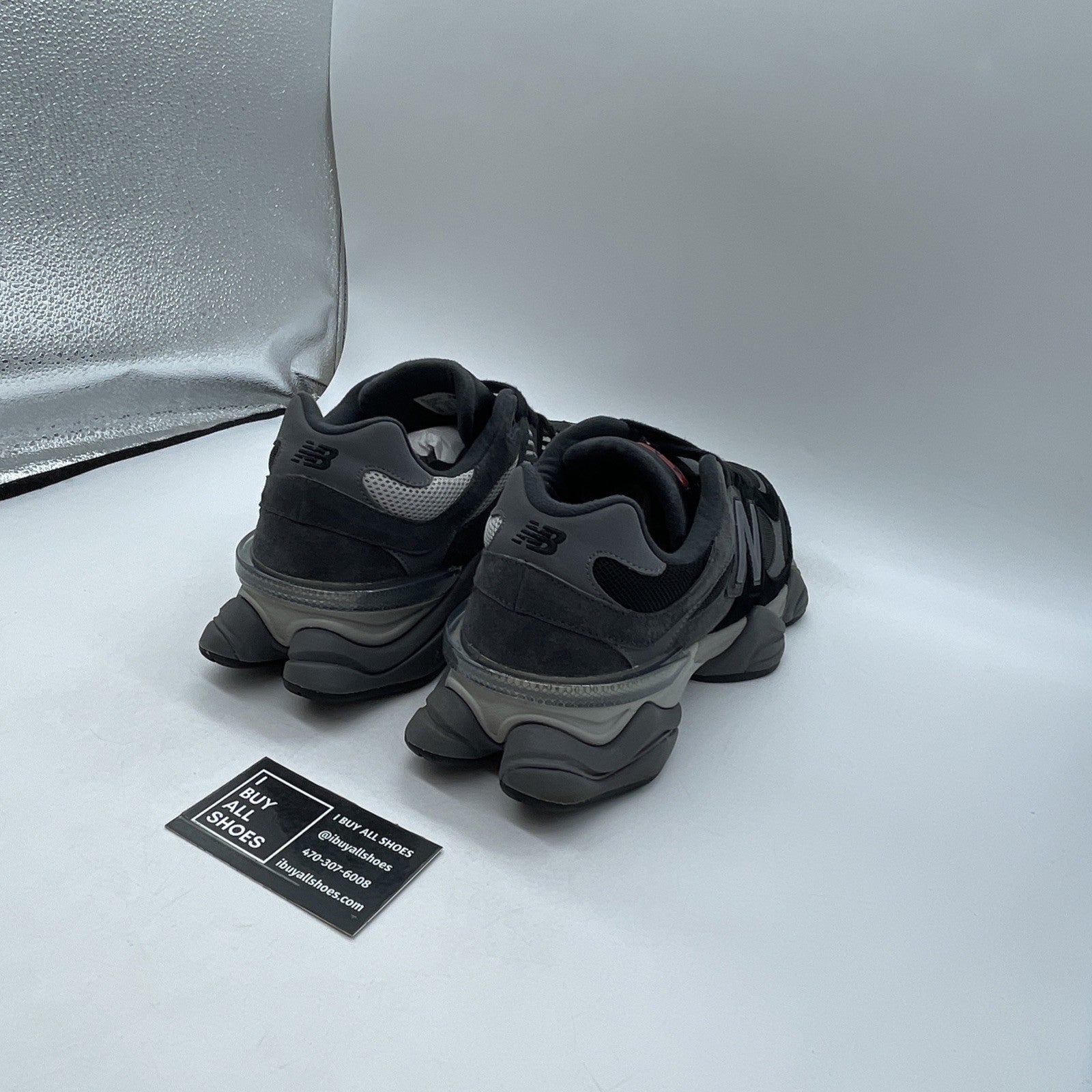 Size 10 - New Balance 9060 Black Castlerock (U9060BLK)