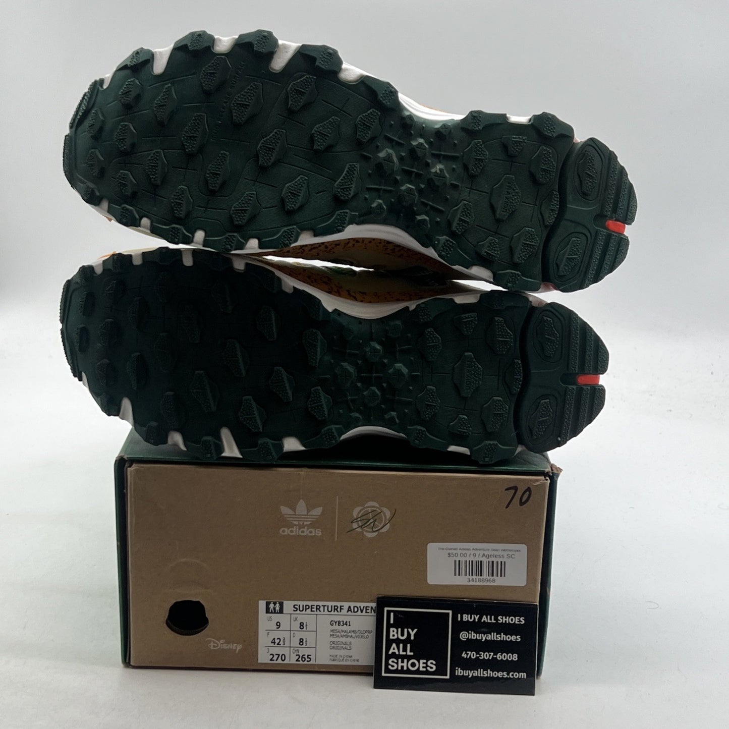 Size 9 - Sean Wotherspoon x Disney x Adidas Superturf Adventure Jiminy Cricket