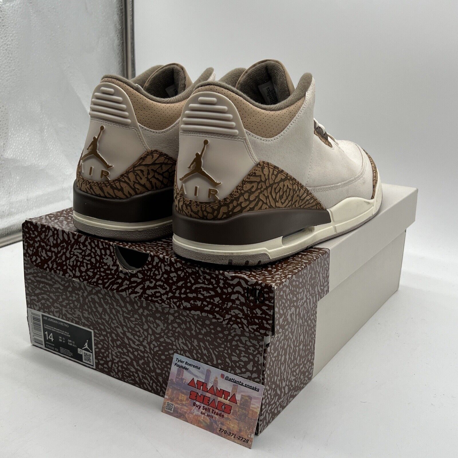 Size 14 - Jordan 3 Retro Low Palomino Brown Tan Suede (CT8532-102)