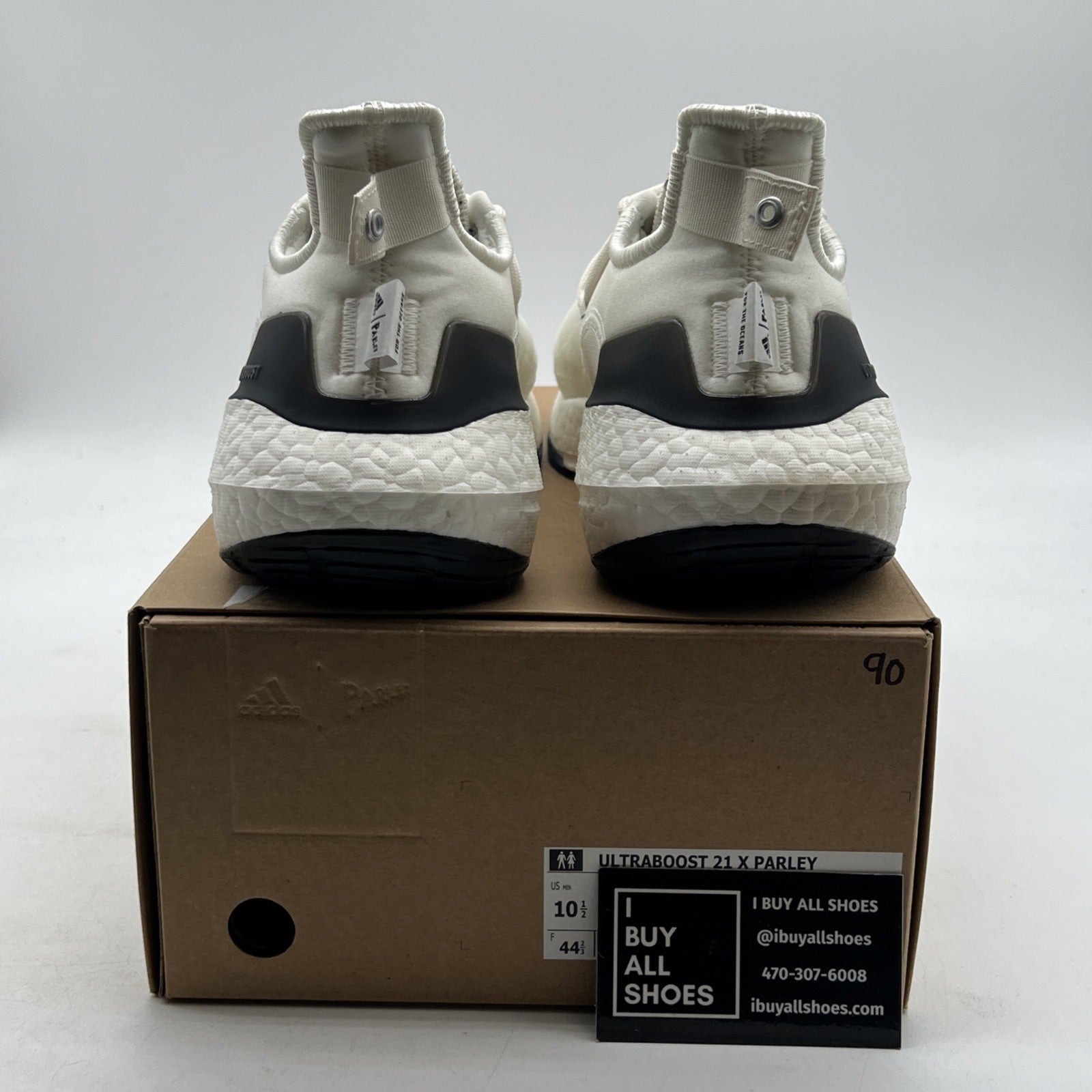 Size 10.5 - adidas Parley x UltraBoost 21 Non Dyed Black (G55650)