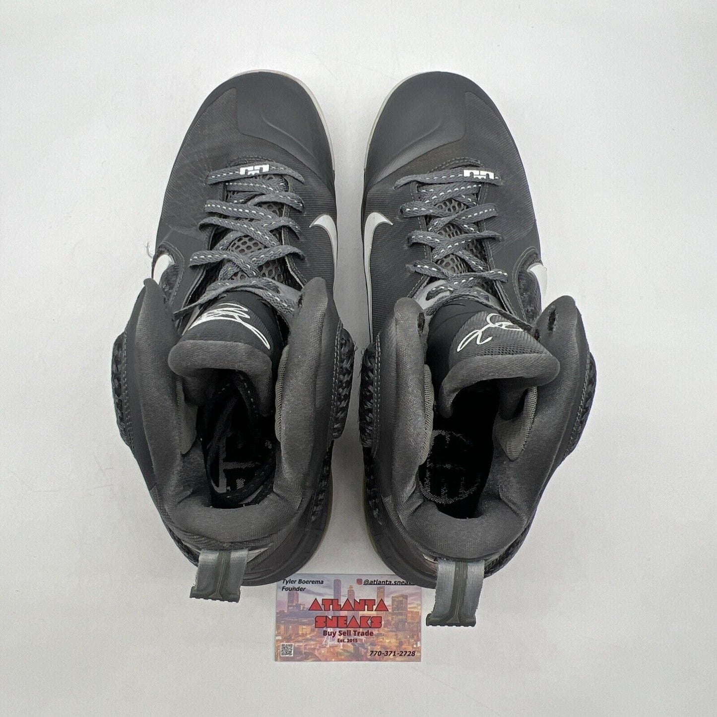 Size 12 - Nike LeBron 9 Cool Grey White (467764-007)