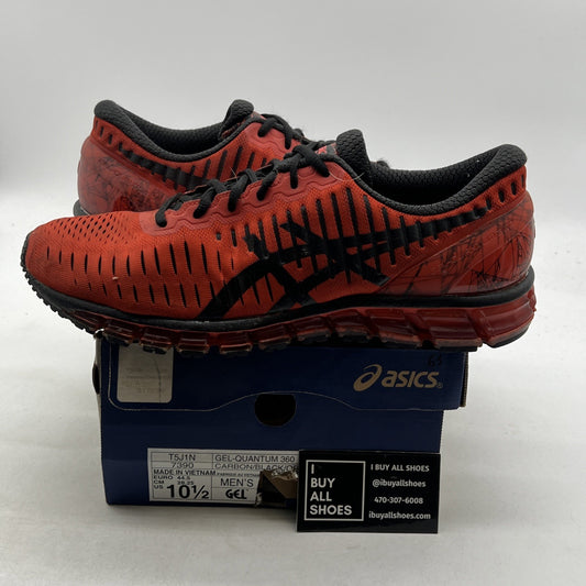 Size 10.5 - Asics Gel-Quantum 360 Mens Running Shoes Orange Black (T5J1N-7390)