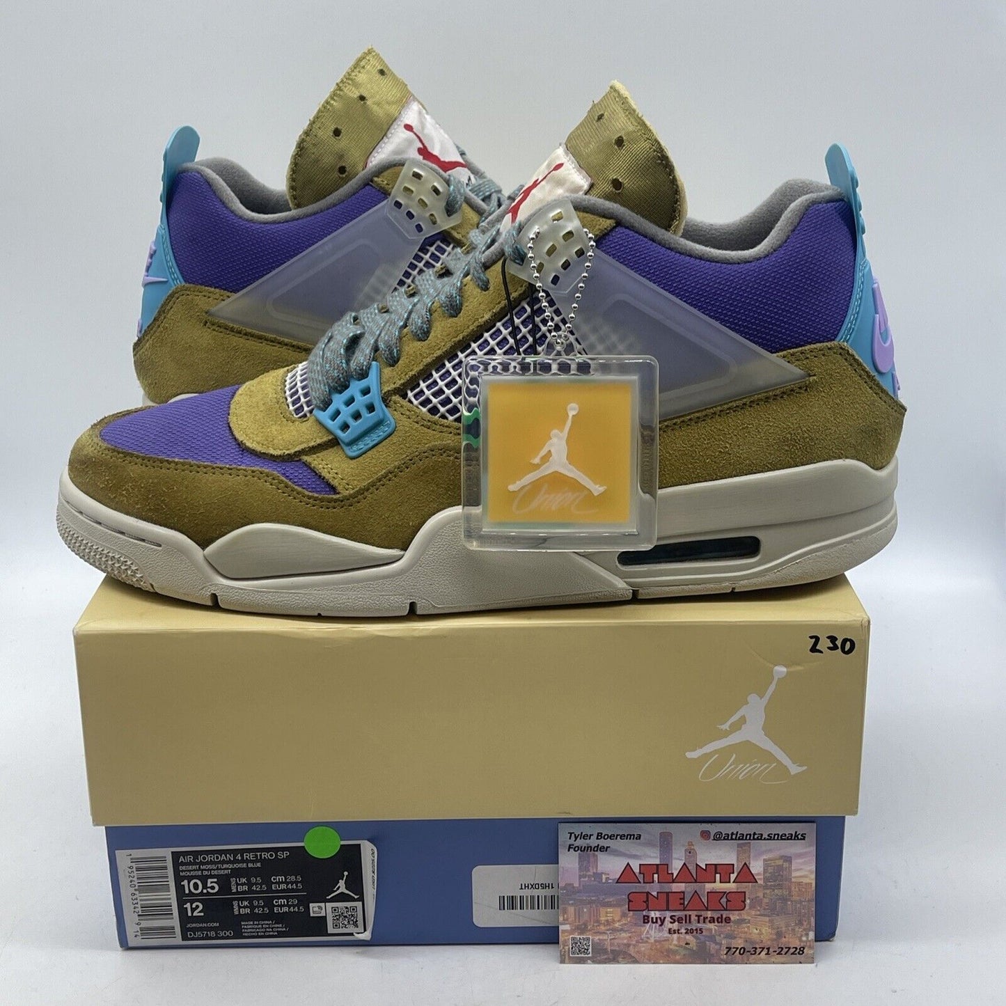 Size 10.5 - Jordan 4 Retro SP x Union 30th Anniversary Suede Leather (DJ5718-300