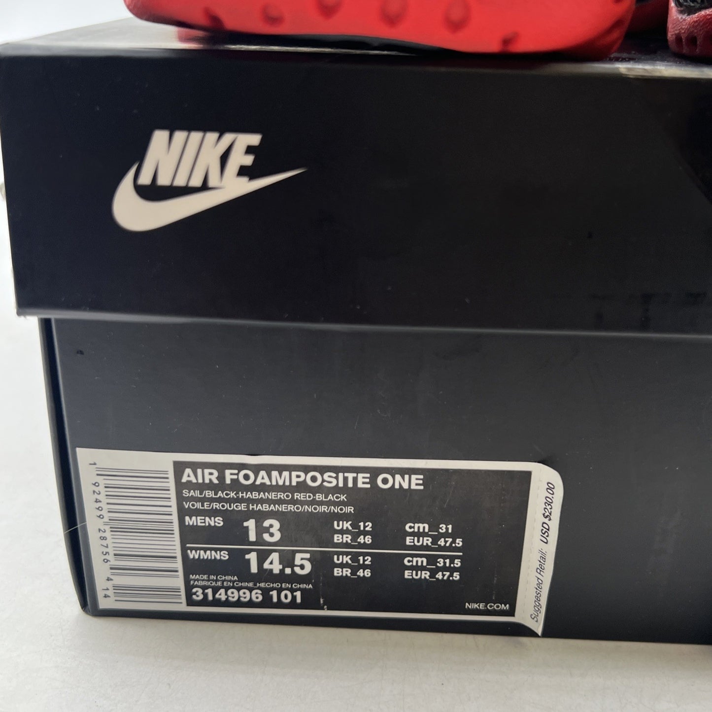 Size 13 - Nike Air Foamposite One Albino Snakeskin (314996-101)