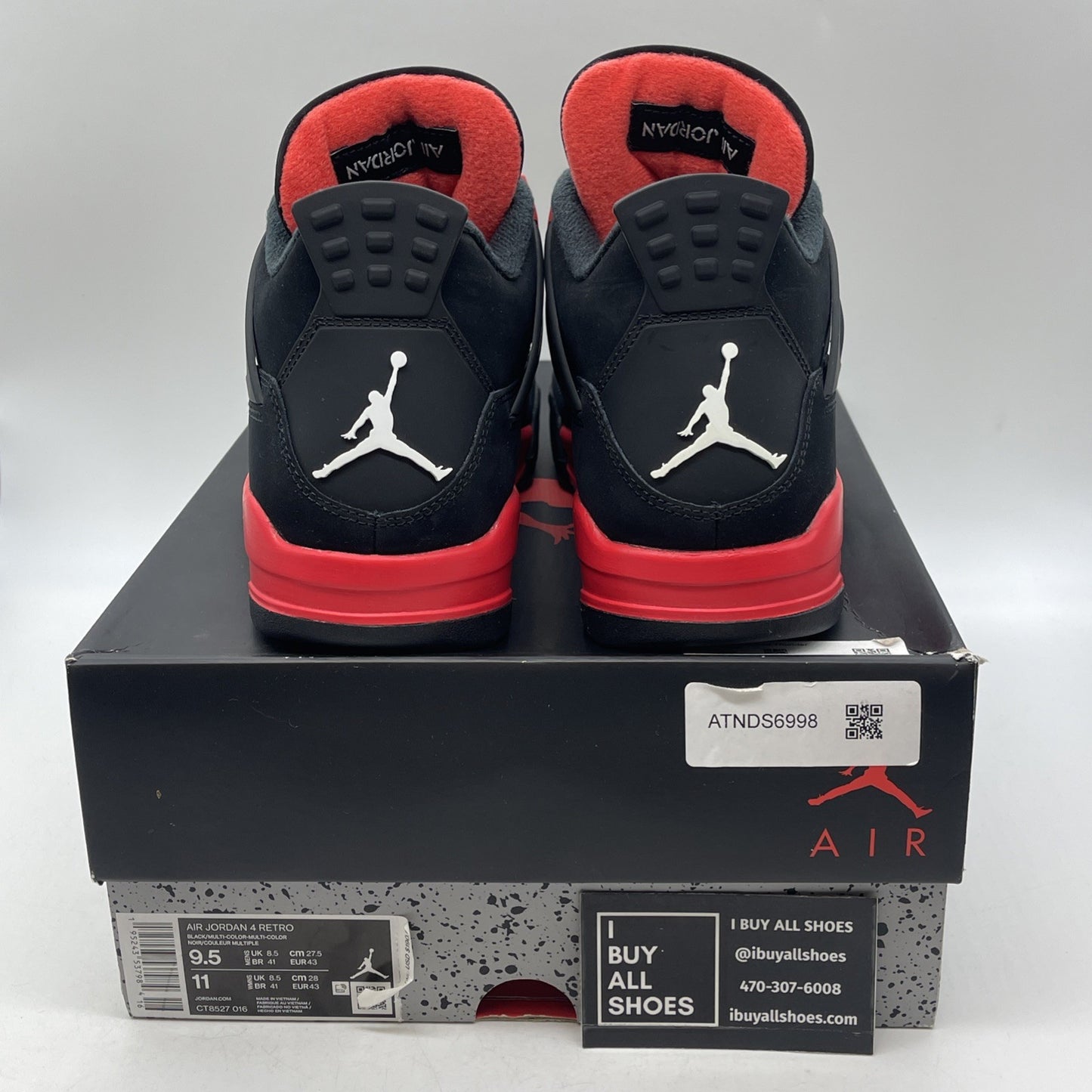 Size 9.5 - Air Jordan 4 Retro Mid Red Thunder (CT8527-016)