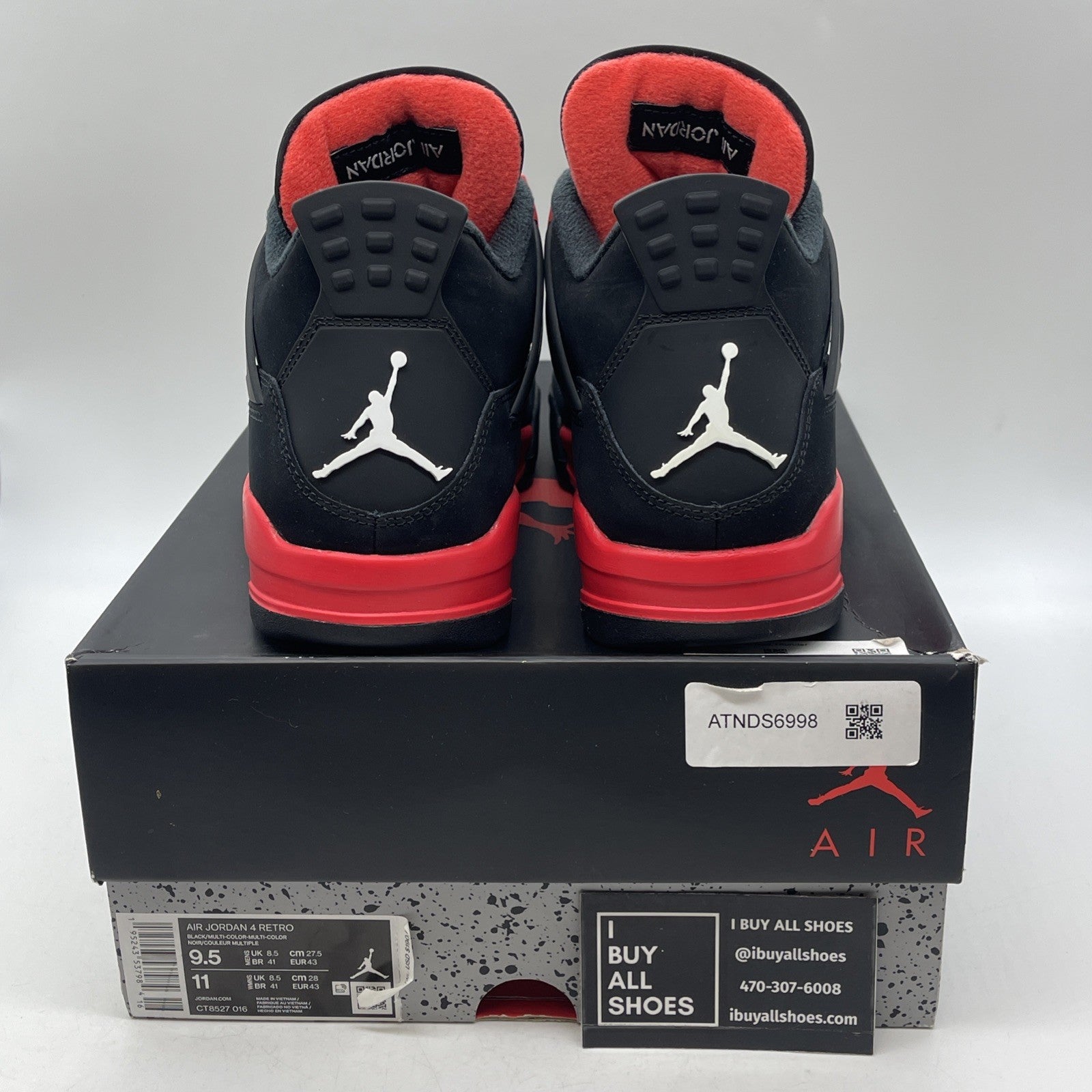 Size 9.5 - Air Jordan 4 Retro Mid Red Thunder (CT8527-016)