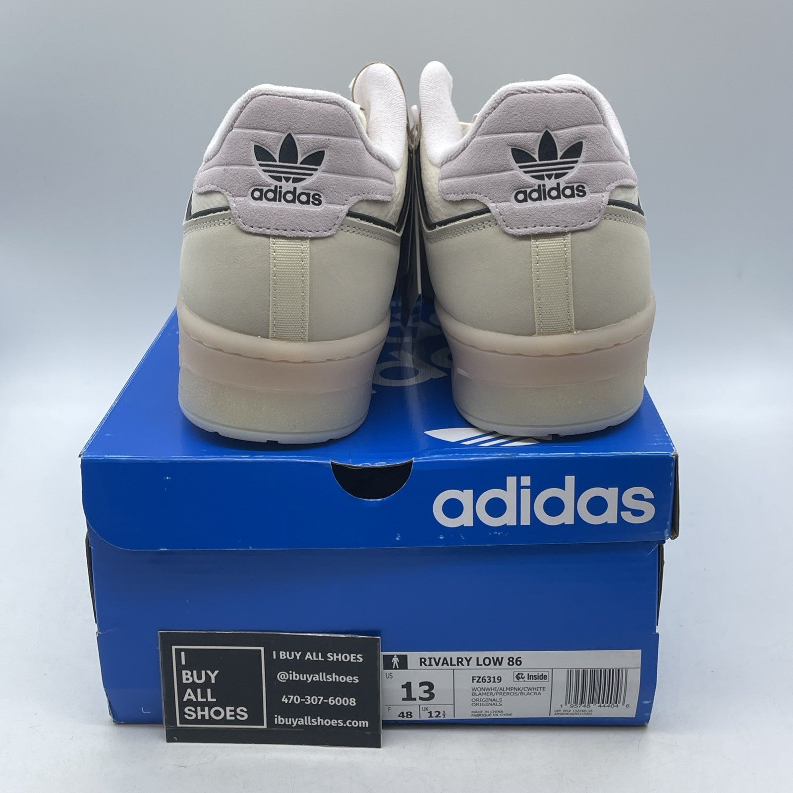 Size 13 - Adidas Rivalry 86 Low Wonder White Almost Pink (FZ6319)