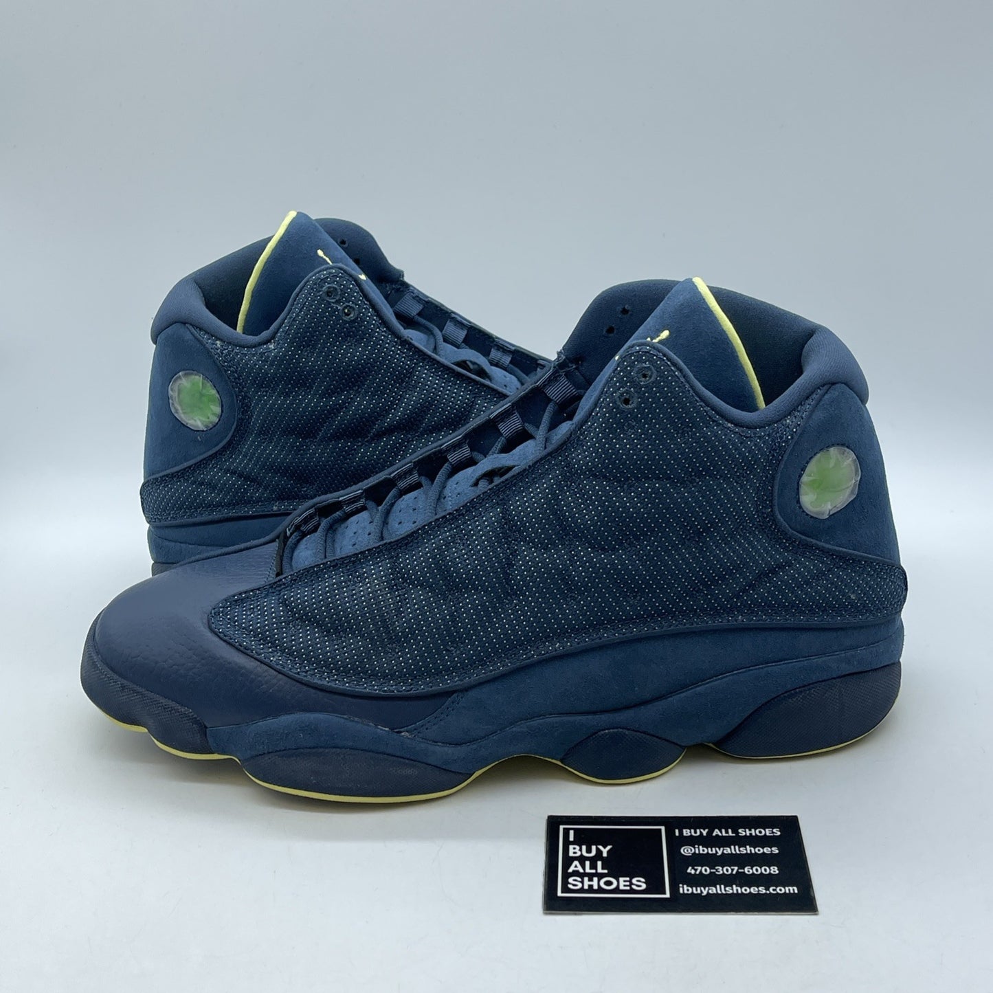 Size 13 - Air Jordan 13 Retro Squadron Blue Suede Leather (414571-405)