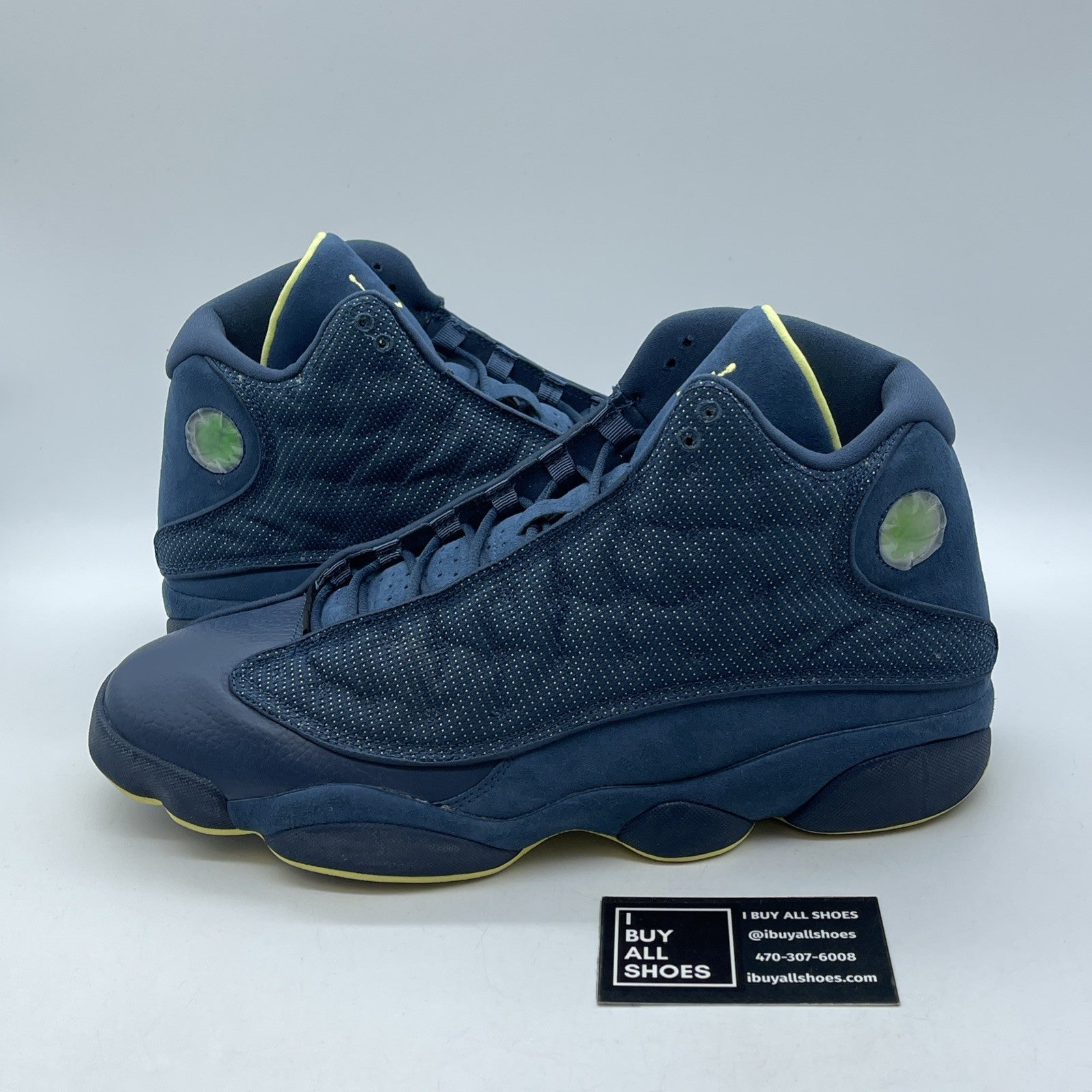 Size 13 - Air Jordan 13 Retro Squadron Blue Suede Leather (414571-405)
