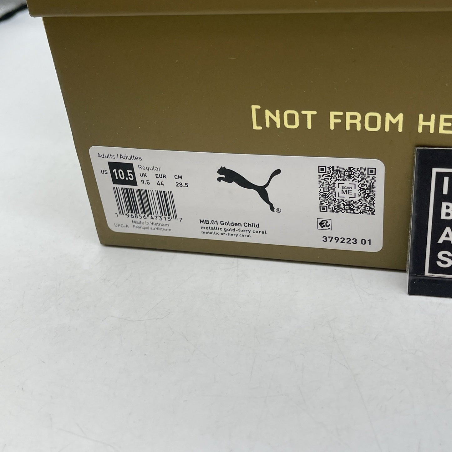 Size 10.5 - Puma MB.01 Golden Child (397223-01)