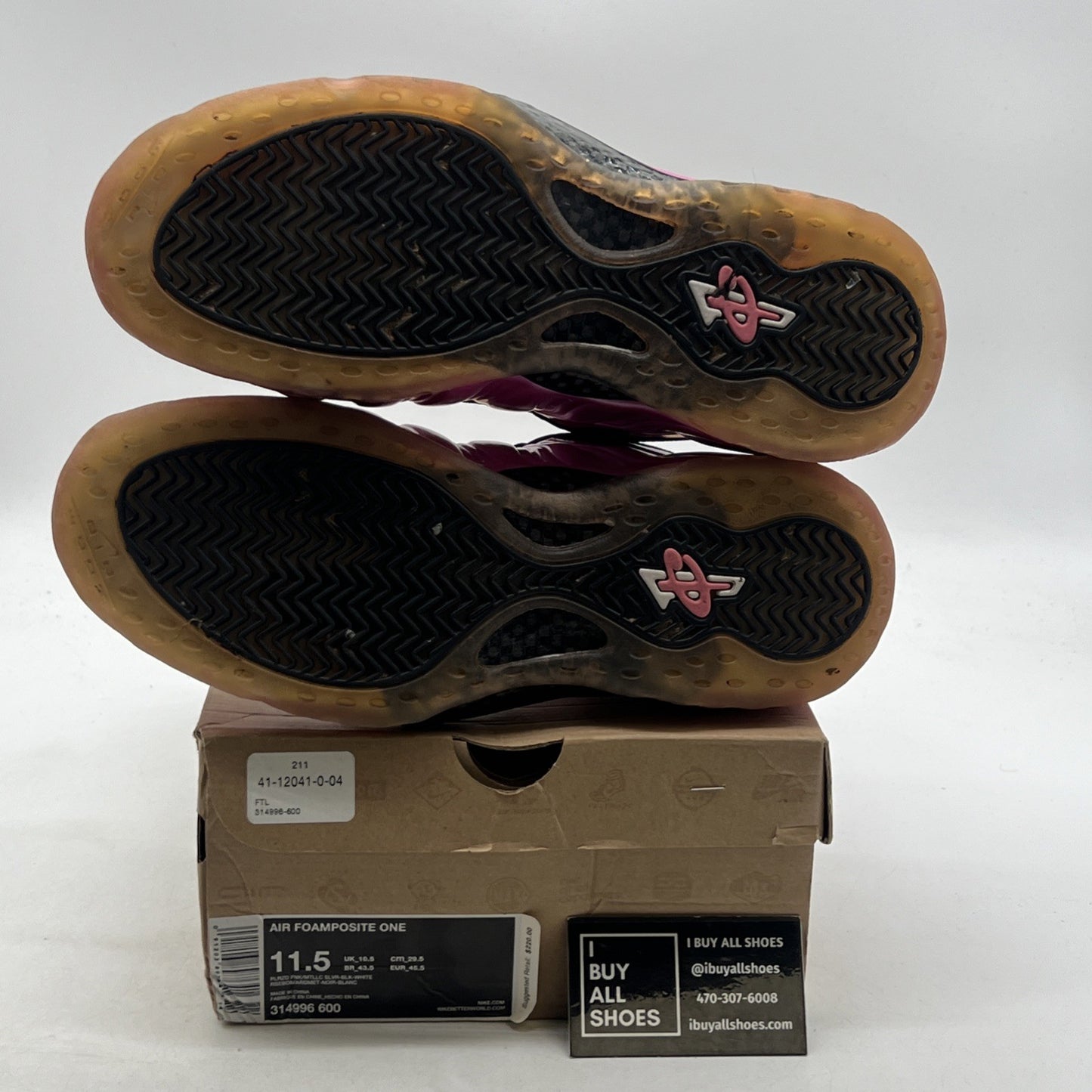 Size 11.5 - Nike Air Foamposite One Pearlized Pink (314996-600)