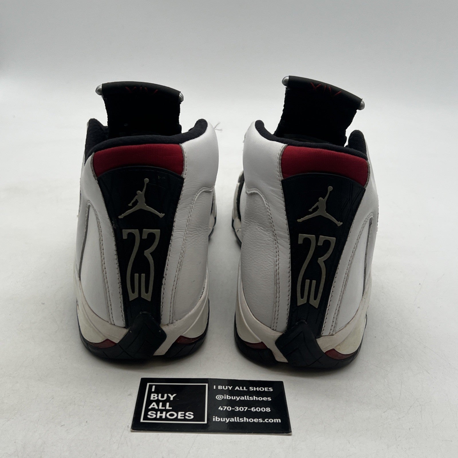 Size 10.5 - Air Jordan 14 Retro 2014 Black Toe (487471-102)