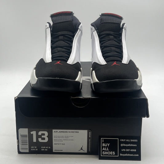 Size 13 - Air Jordan 14 Retro 2014 Black Toe (487471-102)