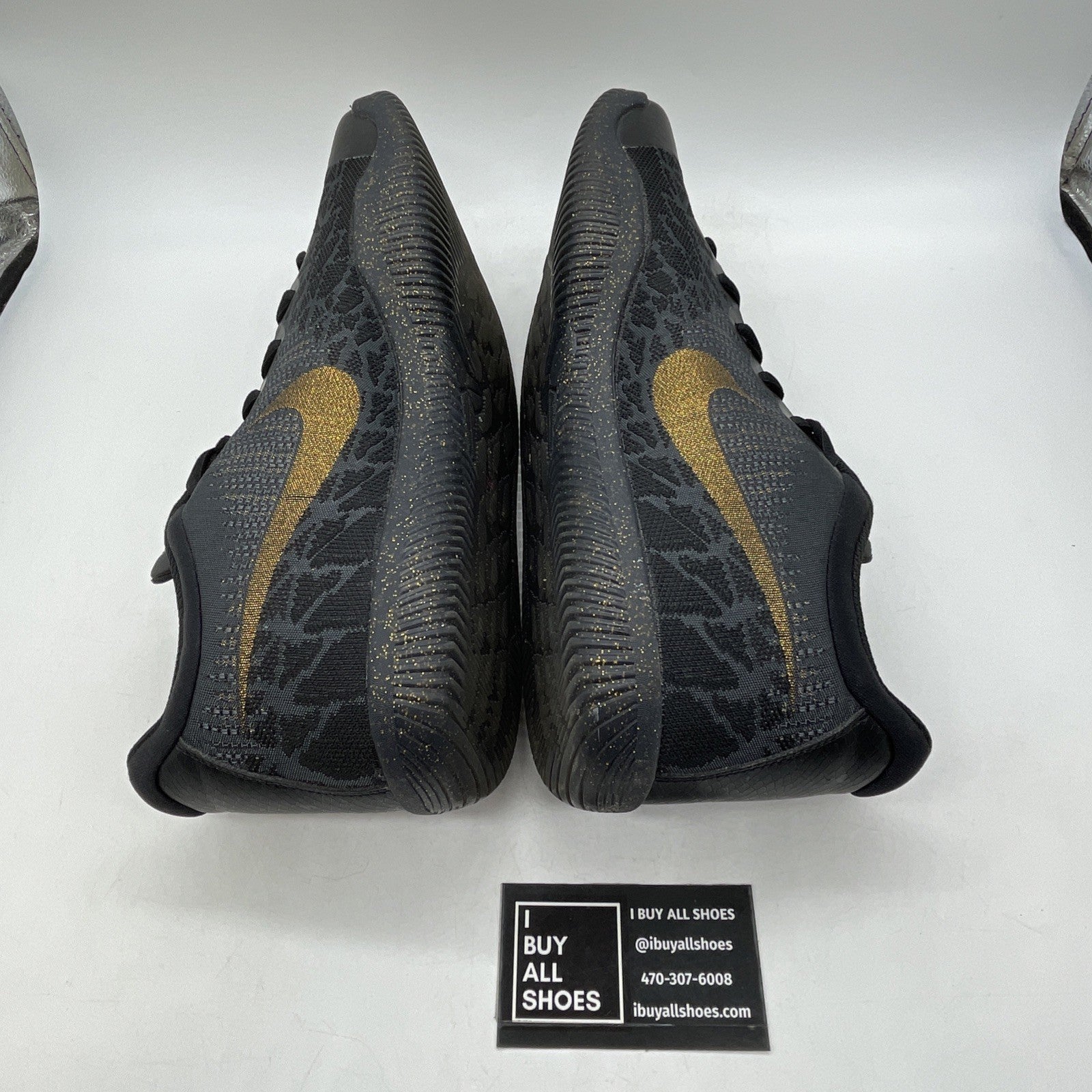 Size 14 - Nike Mamba Rage Gold Stars Black Suede Leather (908972-099)