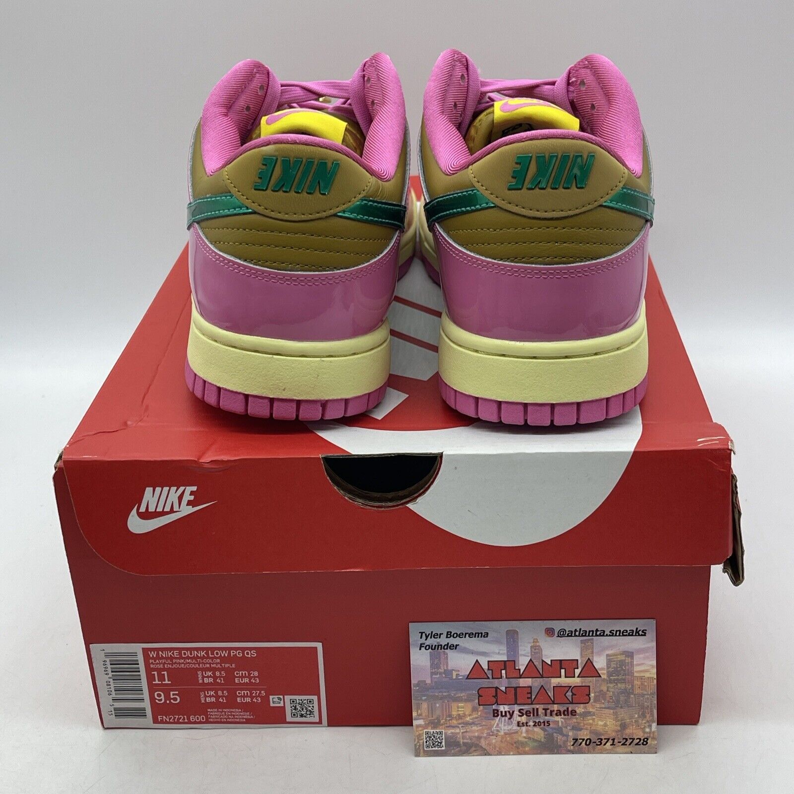 Wmns Size 11 - Nike Parris Goebel x Dunk Low Playful Pink Brown (FN2721-600)