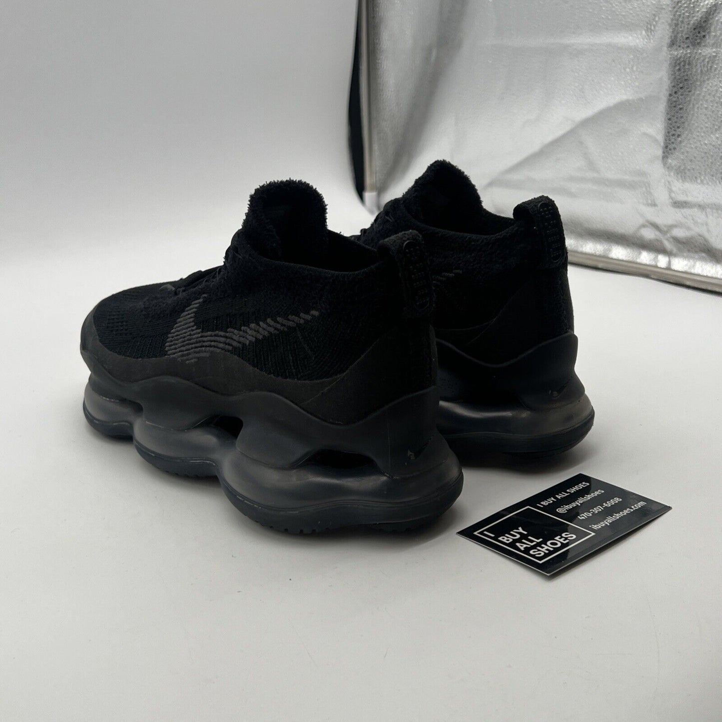 Size 8 - Nike Air Max Scorpion Flyknit Triple Black (DJ4701-003)