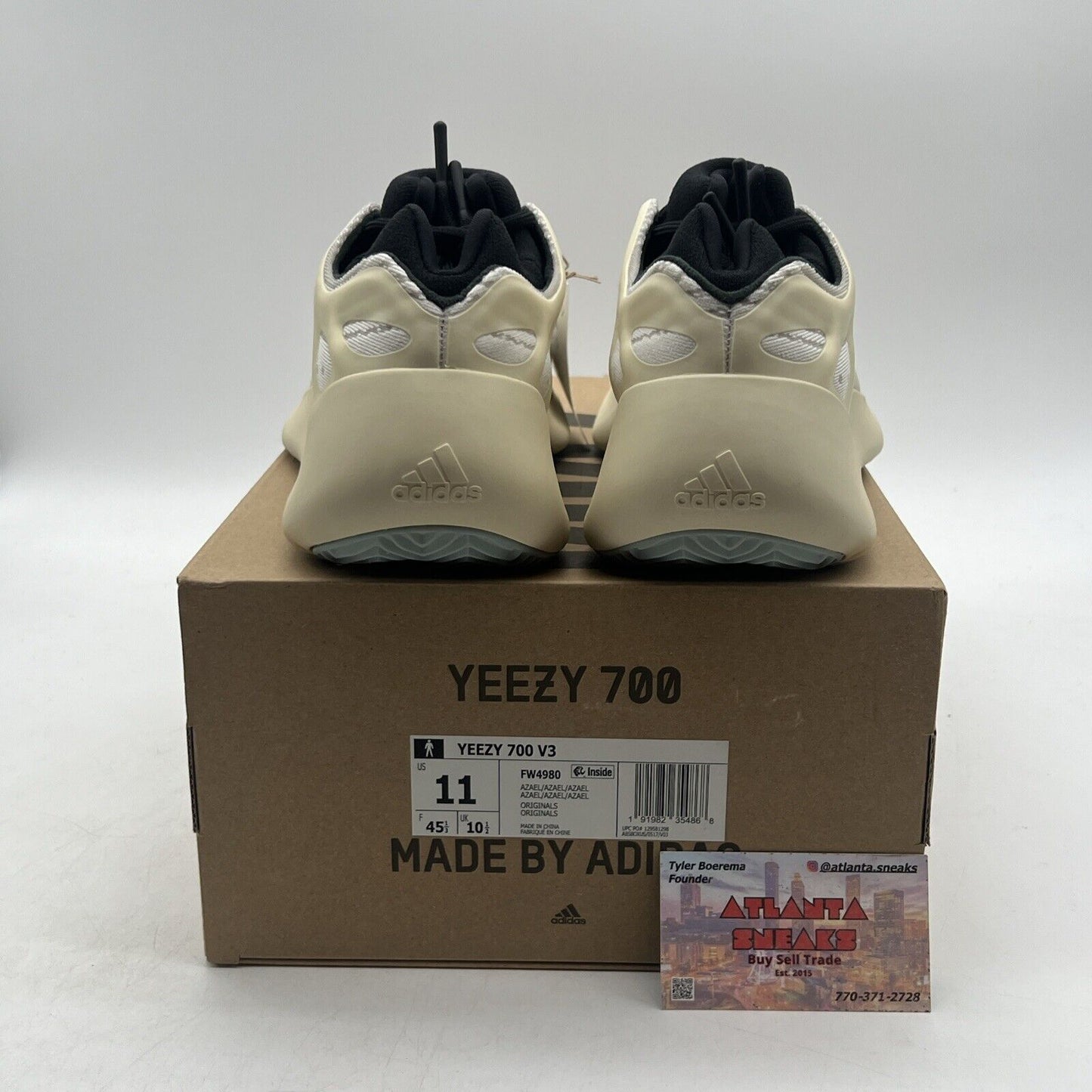 Size 11 - adidas Yeezy Boost 700 V3 Azael Black Cream (FW4980)