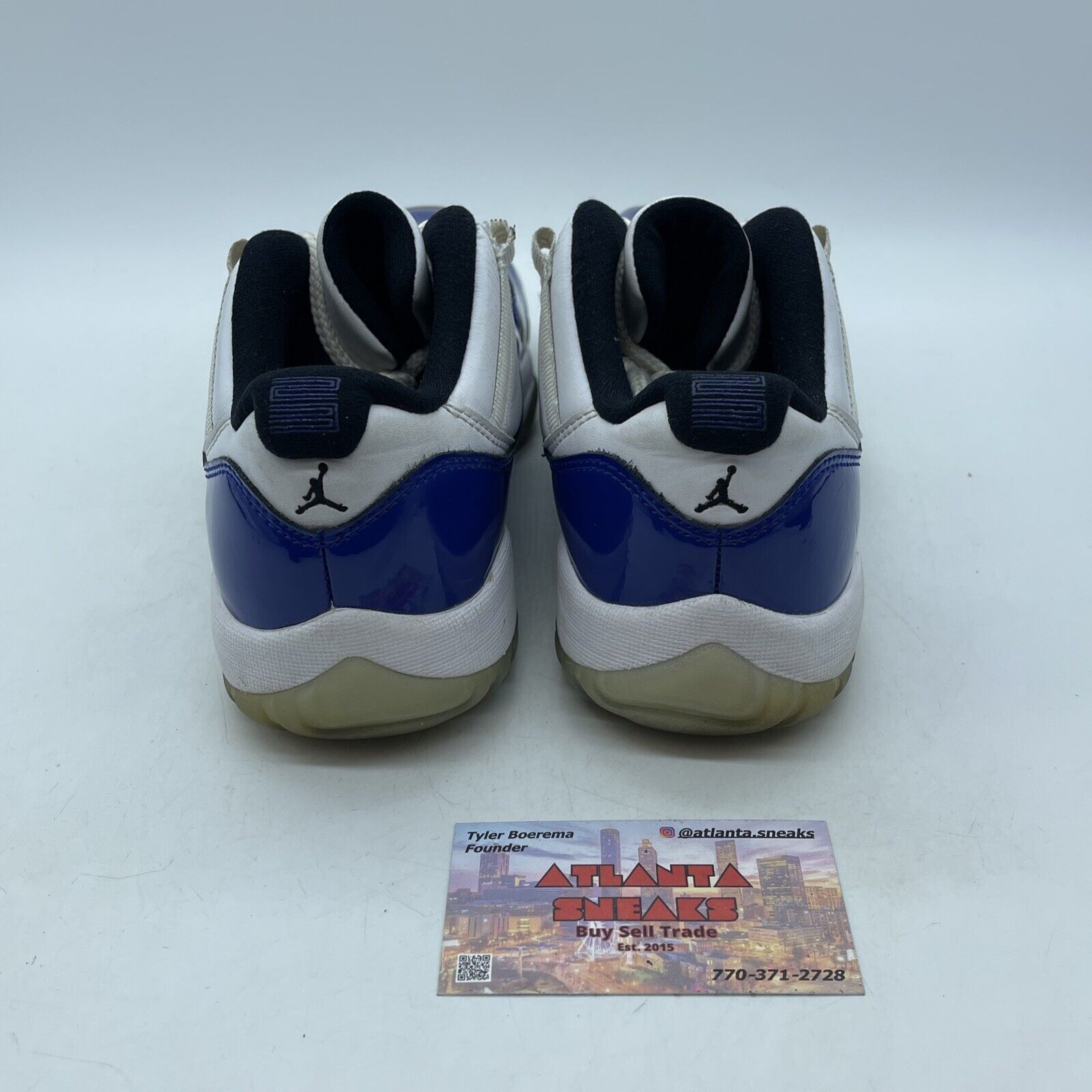 Size 8W - Air Jordan 11 Retro Low Concord Sketch Blue White Leather (AH7860-100)
