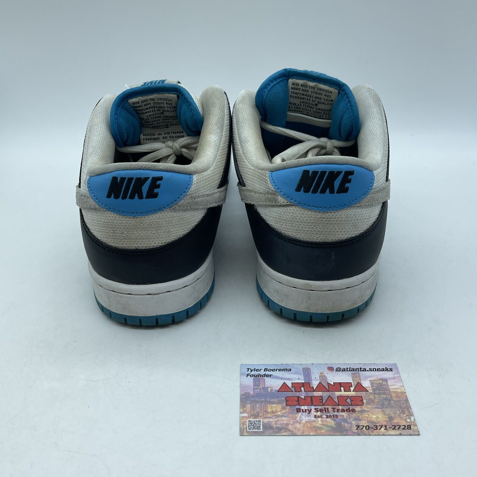 Size 11 - Nike Dunk Pro SB Low Laser Blue White Suede Leather (BQ6817-101)
