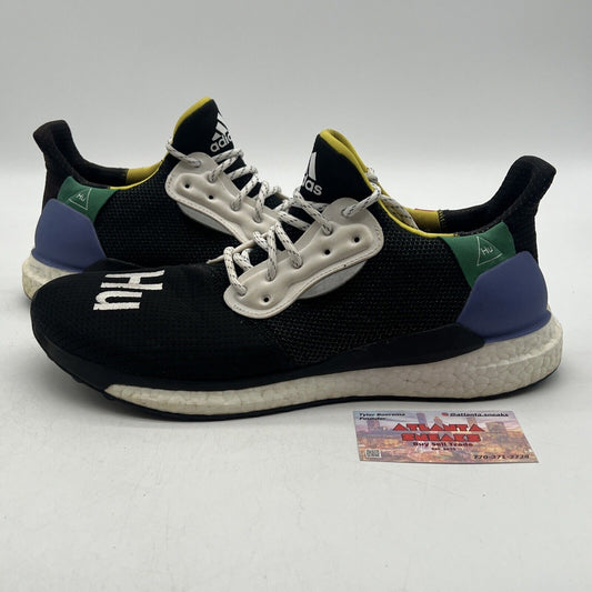 Size 12 - adidas Pharrell x Solar Hu Glide Black Yellow Blue (BB8041)