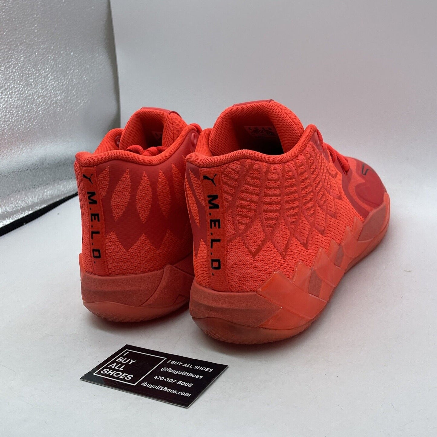 Size 12 - PUMA MB.01 Not From Here Orange Black Suede Leather (377237-02)