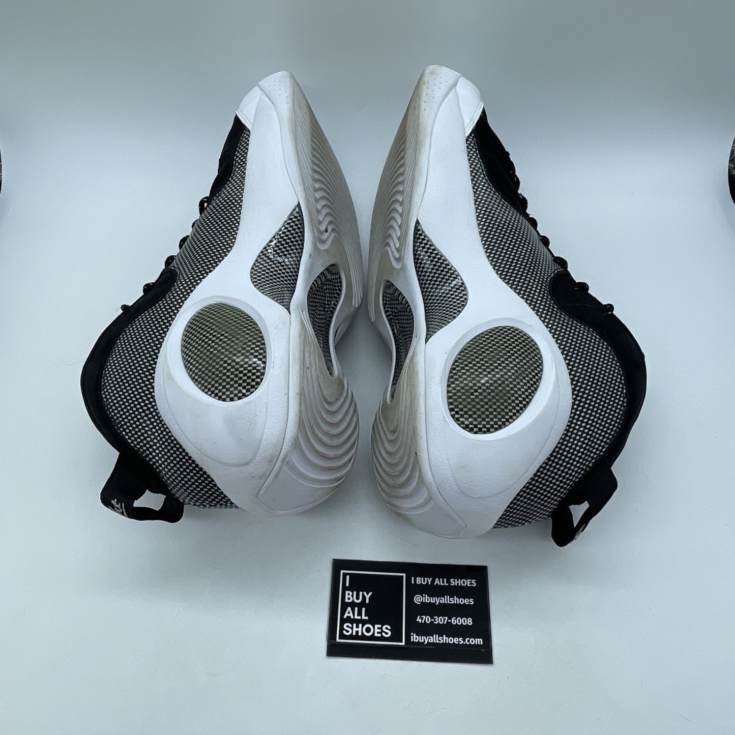 Size 12 - Nike Air Zoom Flight 95 Premium 2008 Black White Suede (317810-011)