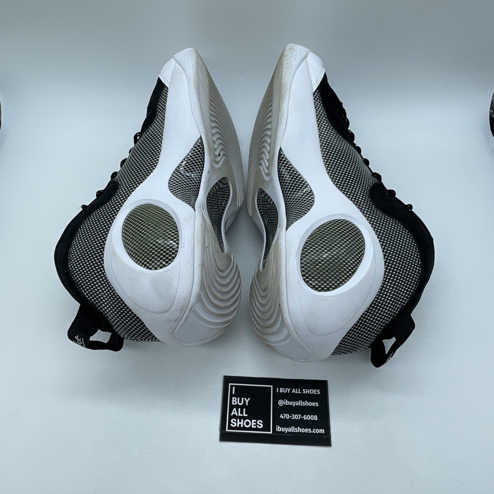 Size 12 - Nike Air Zoom Flight 95 Premium 2008 Black White Suede (317810-011)