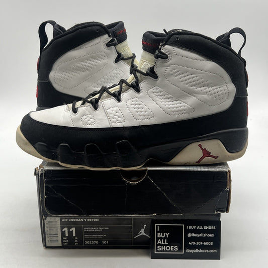Size 11 - Air Jordan 9 Retro 2002 White Black Red (302370-101)