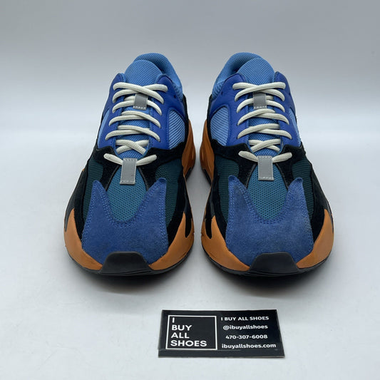 Size 11 - adidas Yeezy Boost 700 Bright Blue Black Suede Leather (GZ0541)