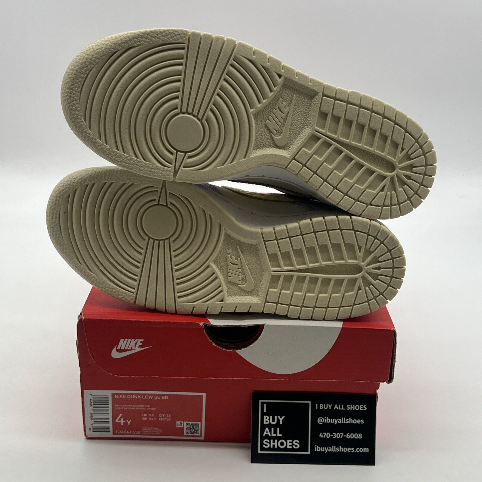 Size 4Y - Nike Dunk Low SE BG "Easter 2023" Oxygen Purple (FJ4641-536)