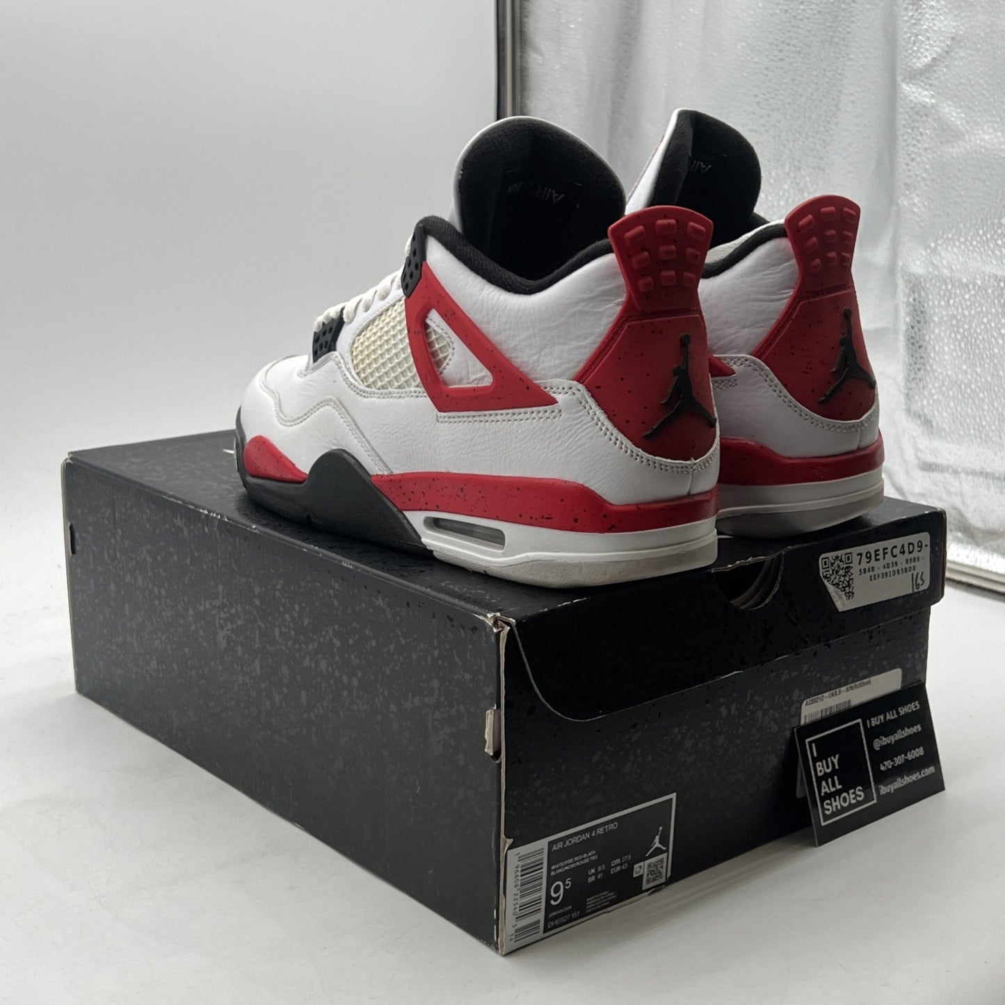 Size 9.5 - Air Jordan 4 Retro Mid Red Cement (DH6927-161)