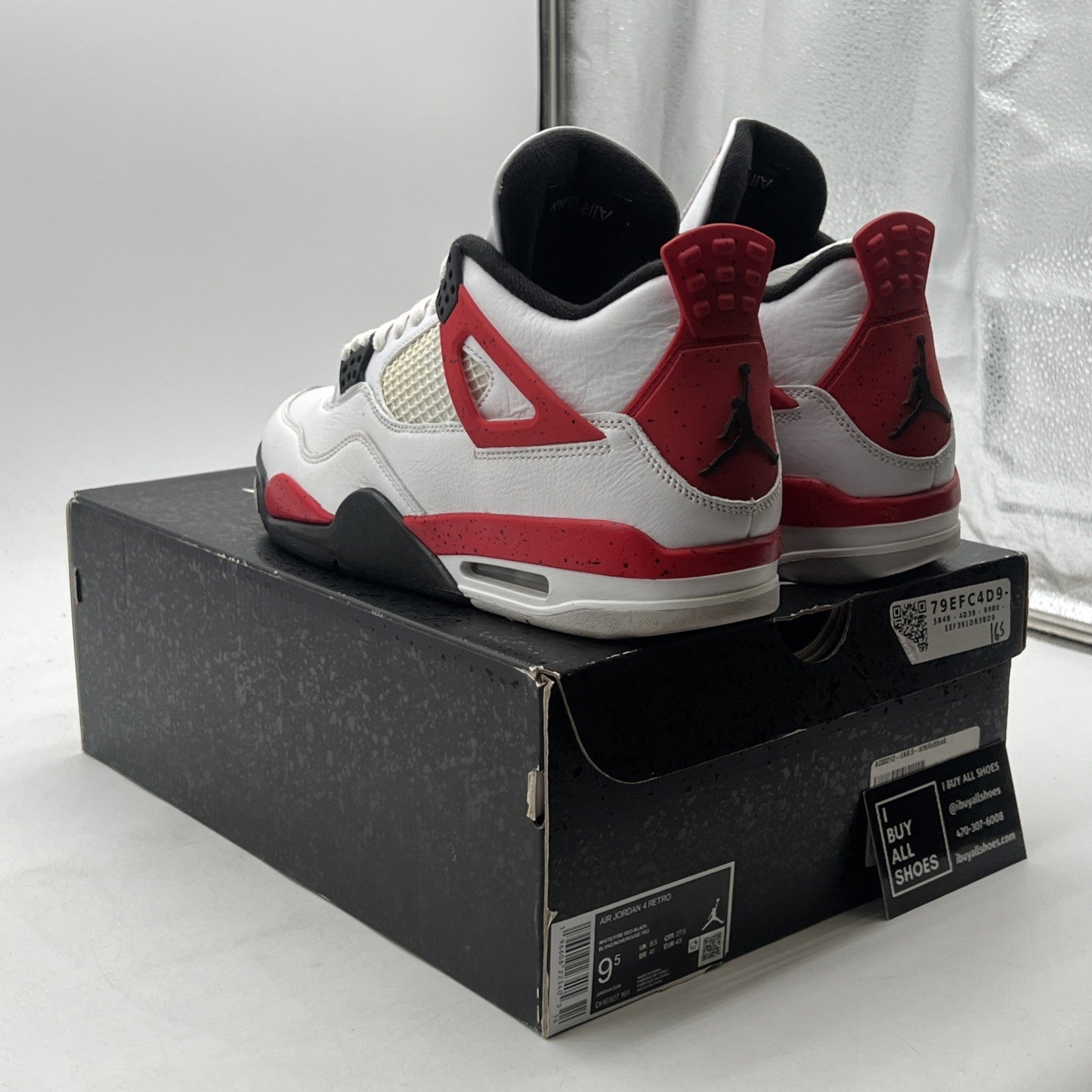 Size 9.5 - Air Jordan 4 Retro Mid Red Cement (DH6927-161)