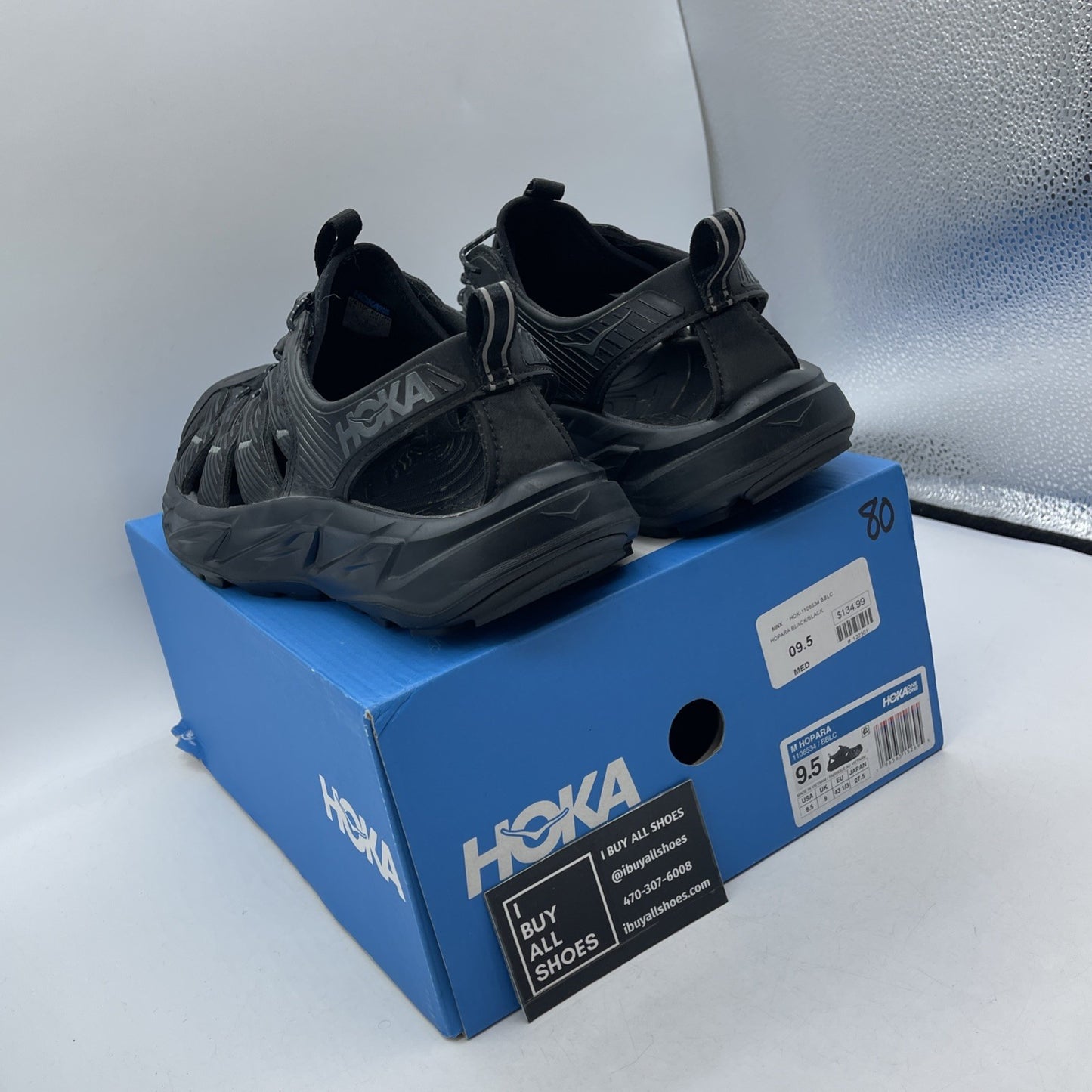Size 9.5 - Hoka One One Hopara Black (1106534)