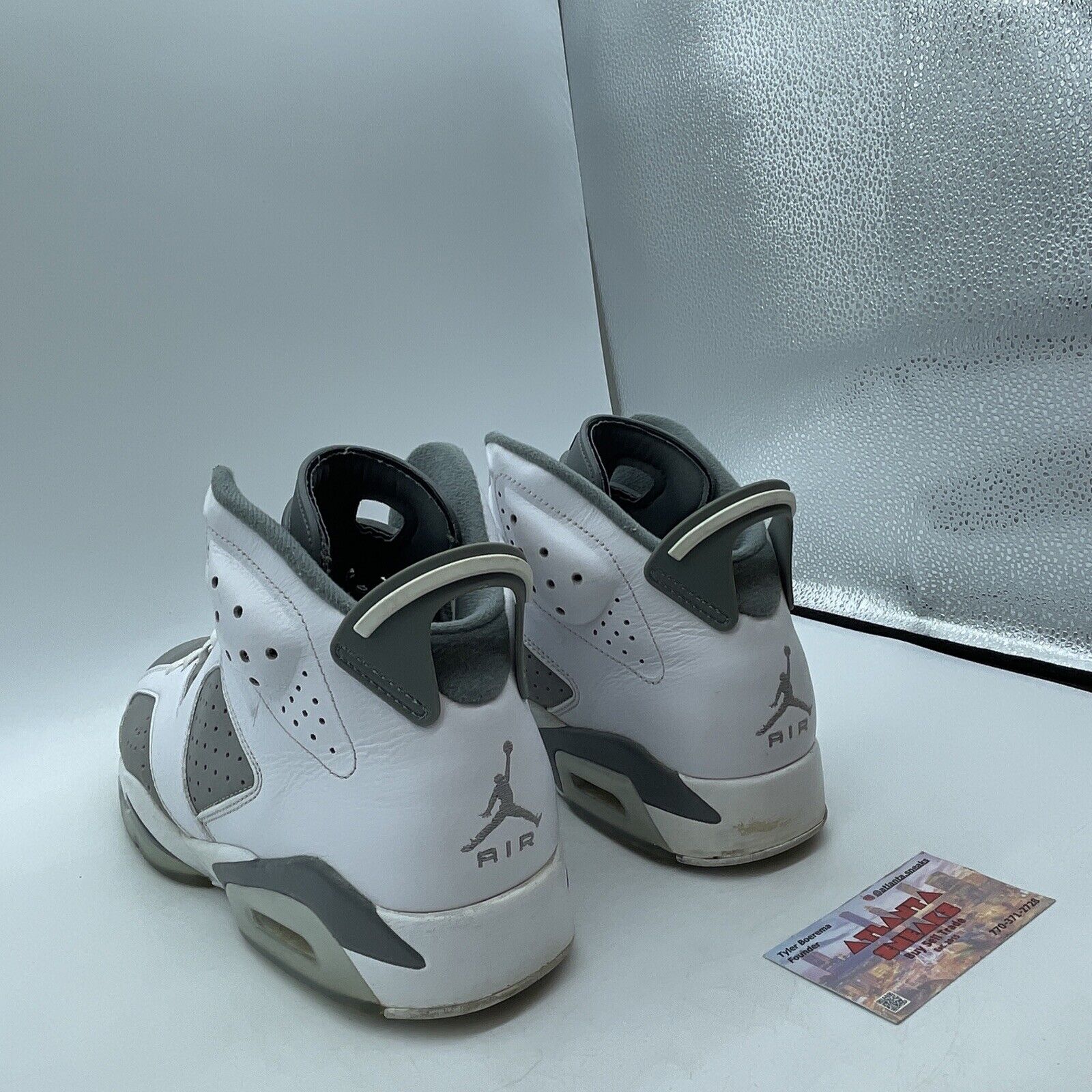 Size 10.5 - Jordan 6 Retro Low Cool Grey White Suede Leather (CT8529-100)