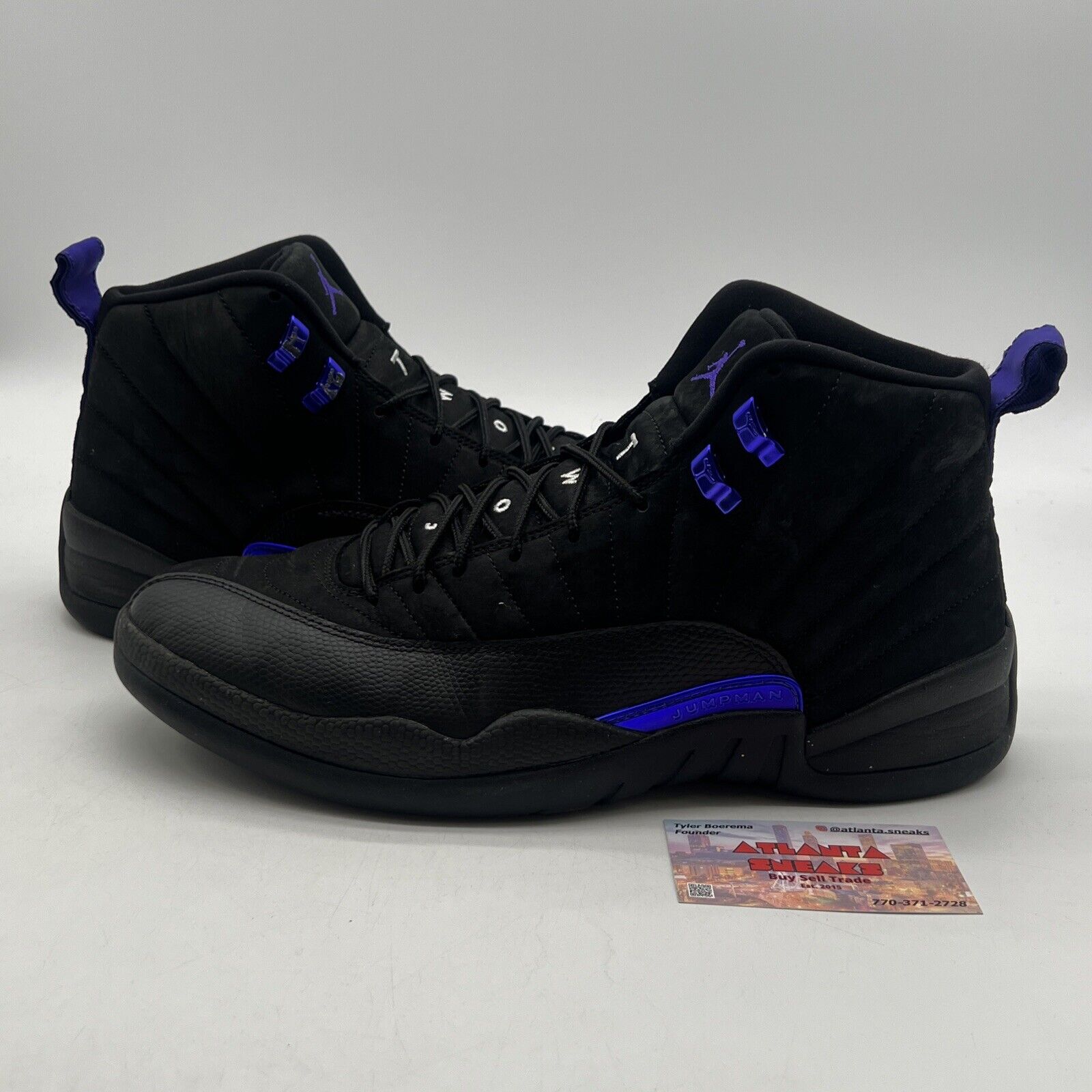 Size 12 - Air Jordan 12 Retro Dark Concord Black Suede Purple (CT8013-005)