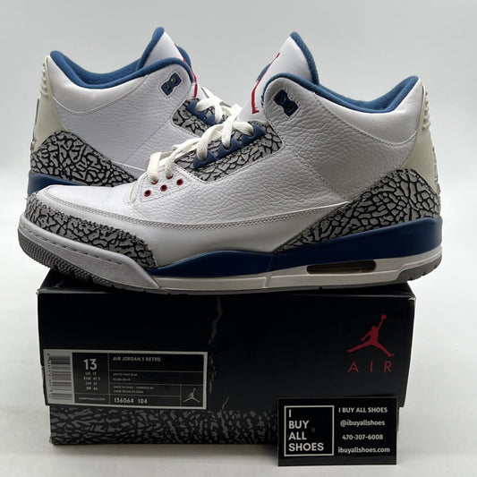 Size 13 - Air Jordan 3 Retro 2011 True Blue (136064-104)