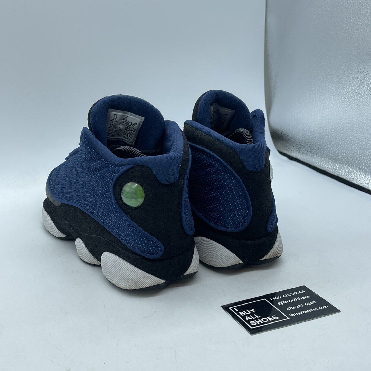Size 7.5 - Jordan 13 Navy Blue Black White Suede (DJ5982-400)