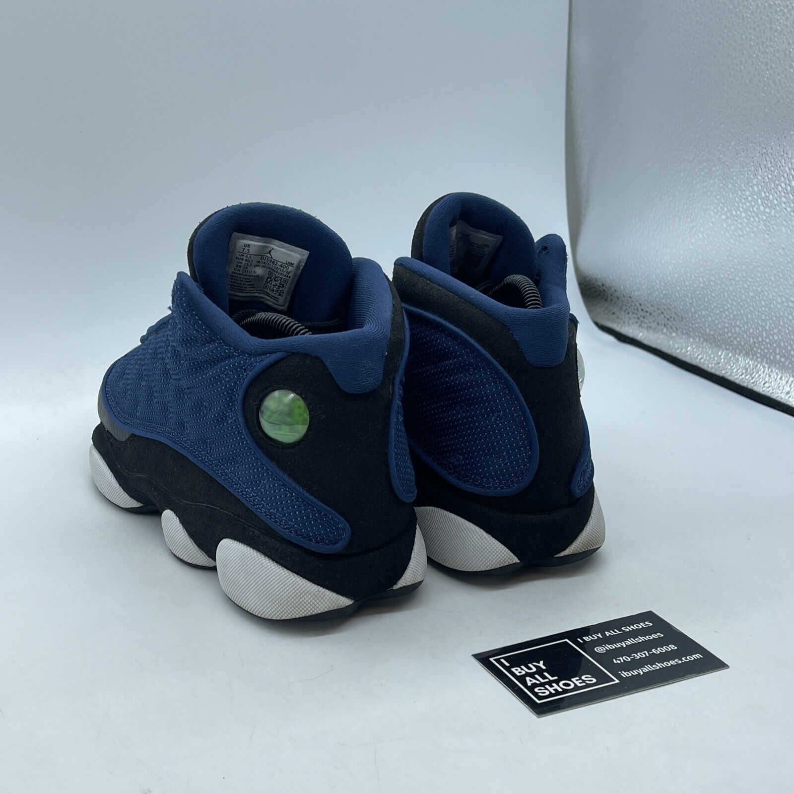 Size 7.5 - Jordan 13 Navy Blue Black White Suede (DJ5982-400)